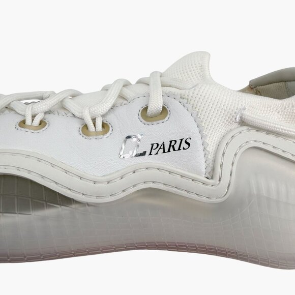 Christian Louboutin Arpoador Donna Sneakers White Leather Size 39.5 US 9.5 Women - Picture 11 of 16